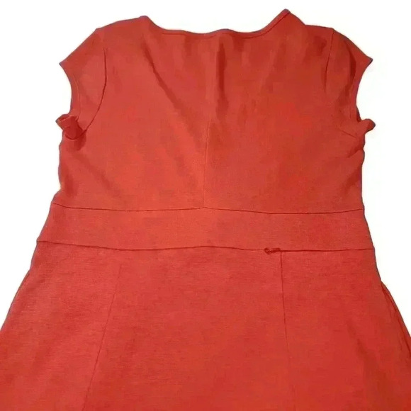 Toad & Co Dress Womans Large Orange Pockets Tencel Cotton Athleisure Sports - Picture 7 of 14